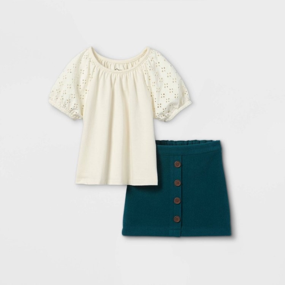 Toddler Girls Short Sleeve/Skirt Set size 2T
